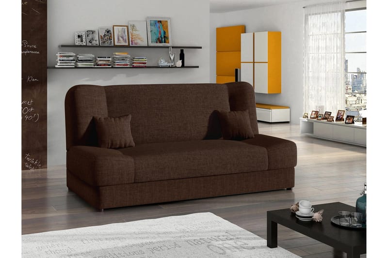 Abron Soffa 3-sits - Koppar/Brun - Möbler - Vardagsrum - Bäddsoffor - 3-sits bäddsoffa