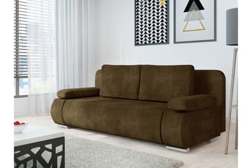 Adelma Soffa 3-sits - Brun - Möbler - Vardagsrum - Soffor - Sammetssoffor