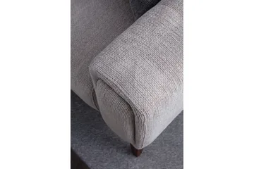 Adelphe 4-sits Soffa med Divan - Ljusgrå - Möbler - Vardagsrum - Soffor - Divansoffa & schäslong