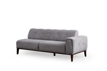 Adelphe 4-sits Soffa med Divan - Ljusgrå - Möbler - Vardagsrum - Soffor - Divansoffa & schäslong