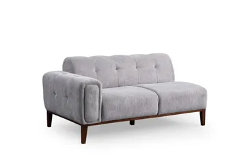Adelphe 4-sits Soffa med Divan - Ljusgrå - Möbler - Vardagsrum - Soffor - Divansoffa & schäslong