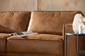 Akron 2,5-sits Soffa med Schäslong Vänster Bondedläder - Brun - Möbler - Vardagsrum - Soffor - Skinnsoffor