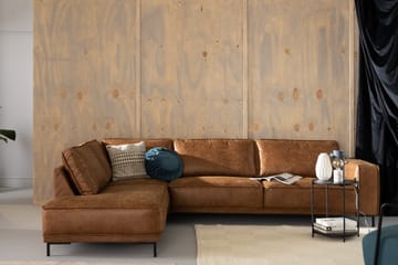Akron 2,5-sits Soffa med Schäslong Vänster Bondedläder - Brun - Möbler - Vardagsrum - Soffor - Skinnsoffor