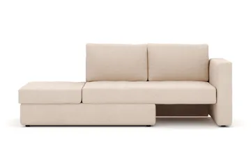 Alnaryd 2-3-sits Bäddsoffa med Fällbart Armstöd - Beige - Möbler - Vardagsrum - Bäddsoffor - 2-sits bäddsoffa
