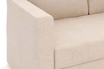 Alnaryd 2-3-sits Bäddsoffa med Fällbart Armstöd - Beige - Möbler - Vardagsrum - Bäddsoffor - 2-sits bäddsoffa