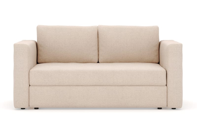 Alnaryd 2-3-sits Bäddsoffa med Fällbart Armstöd, Beige