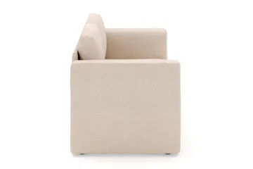 Alnaryd 2-3-sits Bäddsoffa med Fällbart Armstöd - Beige - Möbler - Vardagsrum - Bäddsoffor - 2-sits bäddsoffa