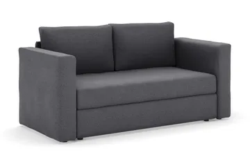 Alnaryd 2-3-sits Bäddsoffa med Fällbart Armstöd - Grå - Möbler - Vardagsrum - Bäddsoffor - 2-sits bäddsoffa