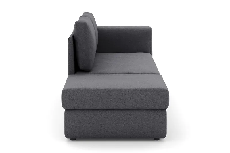 Alnaryd 2-3-sits Bäddsoffa med Fällbart Armstöd - Grå - Möbler - Vardagsrum - Bäddsoffor - 2-sits bäddsoffa