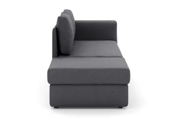Alnaryd 2-3-sits Bäddsoffa med Fällbart Armstöd - Grå - Möbler - Vardagsrum - Bäddsoffor - 2-sits bäddsoffa