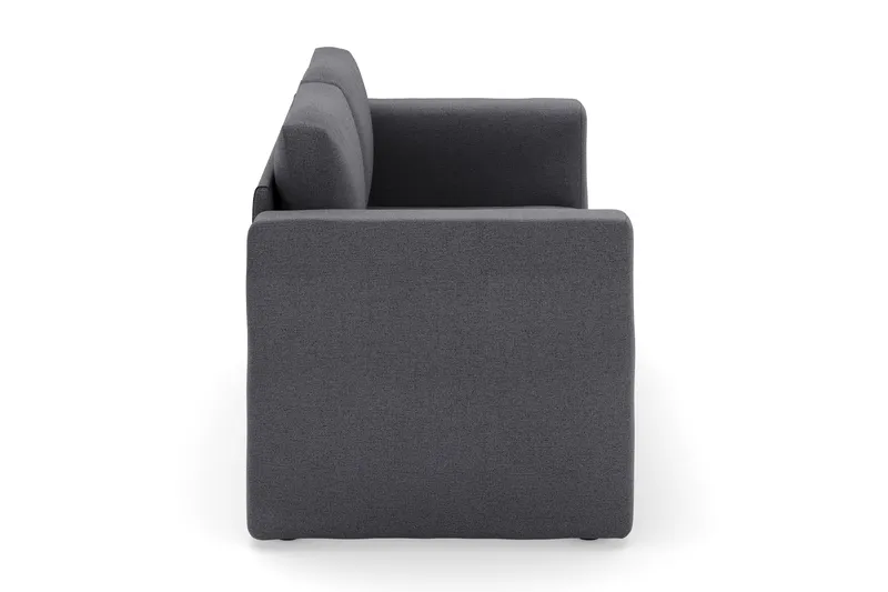 Alnaryd 2-3-sits Bäddsoffa med Fällbart Armstöd - Grå - Möbler - Vardagsrum - Bäddsoffor - 2-sits bäddsoffa