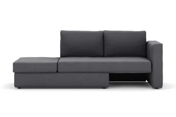 Alnaryd 2-3-sits Bäddsoffa med Fällbart Armstöd - Grå - Möbler - Vardagsrum - Bäddsoffor - 2-sits bäddsoffa