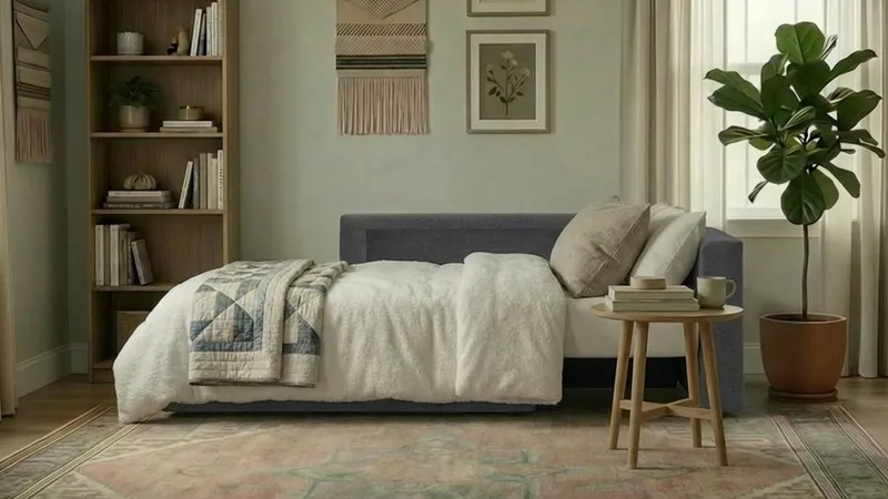 Alnaryd 2-3-sits Soffa med Fällbart Armstöd - Grå - Möbler - Vardagsrum - Soffor - 2-sits soffor