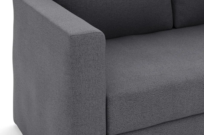 Alnaryd 2-3-sits Soffa med Fällbart Armstöd - Grå - Möbler - Vardagsrum - Soffor - 2-sits soffor