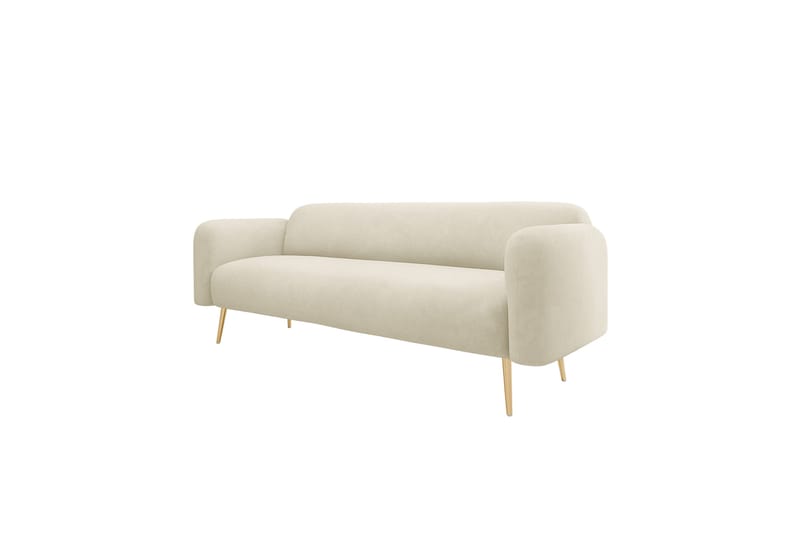 Alros Soffa 3-sits - Beige - Möbler - Vardagsrum - Soffor - Sammetssoffor