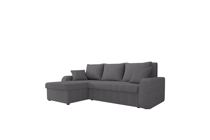 Alvared Soffa med Divan 3-sits, Mörkgrå