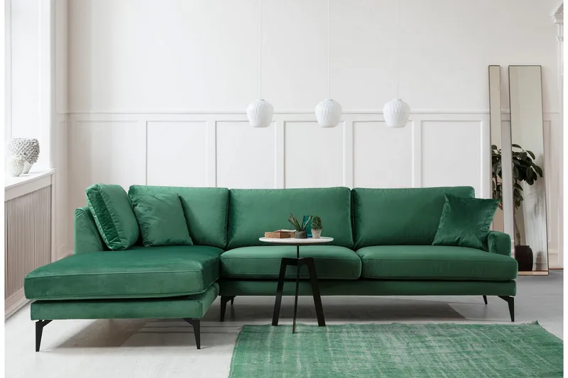 Andary Divansoffa, Grön/Svart