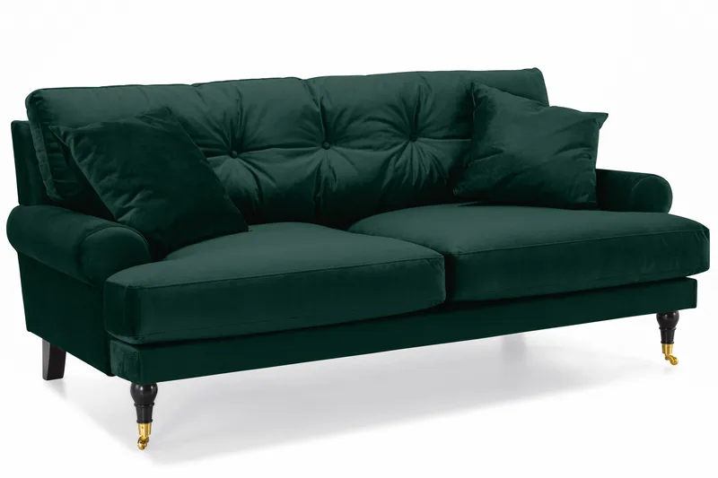 Andrew 2-sits Sammetssoffa - Grön - Möbler - Vardagsrum - Soffor - 2-sits soffor