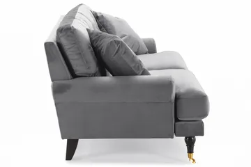 Andrew 2-sits Sammetssoffa - Ljusgrå - Möbler - Vardagsrum - Soffor - 2-sits soffor