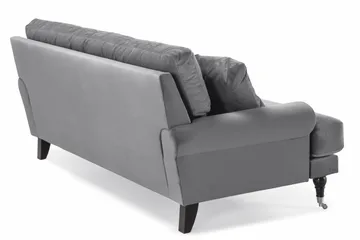 Andrew 2-sits Sammetssoffa - Ljusgrå - Möbler - Vardagsrum - Soffor - 2-sits soffor