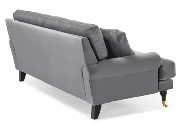 Andrew 2-sits Sammetssoffa - Ljusgrå - Möbler - Vardagsrum - Soffor - 2-sits soffor