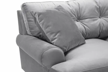 Andrew 2-sits Sammetssoffa - Ljusgrå - Möbler - Vardagsrum - Soffor - 2-sits soffor