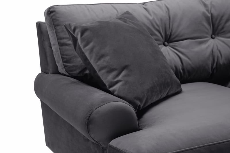 Andrew 2-sits Sammetssoffa - Mörkgrå - Möbler - Vardagsrum - Soffor - 2-sits soffor