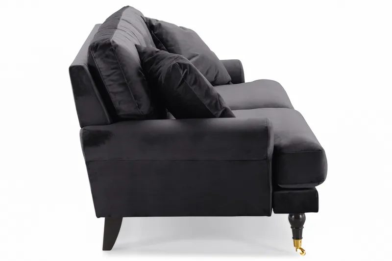 Andrew 2-sits Sammetssoffa - Mörkgrå - Möbler - Vardagsrum - Soffor - 2-sits soffor