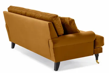 Andrew 2-sits Sammetssoffa - Mörkgul - Möbler - Vardagsrum - Soffor - 2-sits soffor