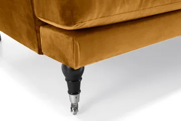 Andrew 2-sits Sammetssoffa - Mörkgul - Möbler - Vardagsrum - Soffor - 2-sits soffor