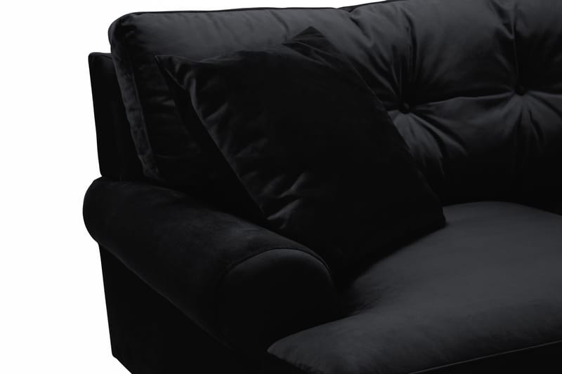 Andrew 2-sits Sammetssoffa - Svart - Möbler - Vardagsrum - Soffor - 2-sits soffor