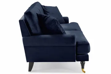 Andrew 3-sits Sammetssoffa - Blå - Möbler - Vardagsrum - Soffor - Howardsoffor