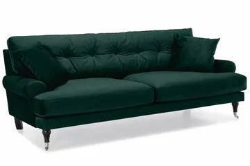 Andrew 3-sits Sammetssoffa - Grön - Möbler - Vardagsrum - Soffor - Howardsoffor