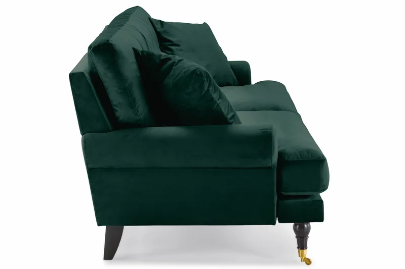 Andrew 3-sits Sammetssoffa - Grön - Möbler - Vardagsrum - Soffor - Howardsoffor