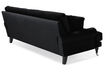 Andrew 3-sits Sammetssoffa - Svart - Möbler - Vardagsrum - Soffor - Howardsoffor