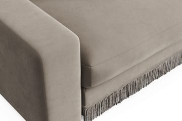Arken Lyx 3-sits Djup Sammetssoffa - Beige - Möbler - Vardagsrum - Soffor - Sammetssoffor
