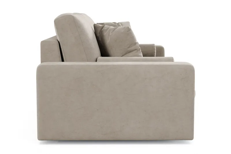 Arken Lyx 3-sits Djup Sammetssoffa - Beige - Möbler - Vardagsrum - Soffor - Sammetssoffor