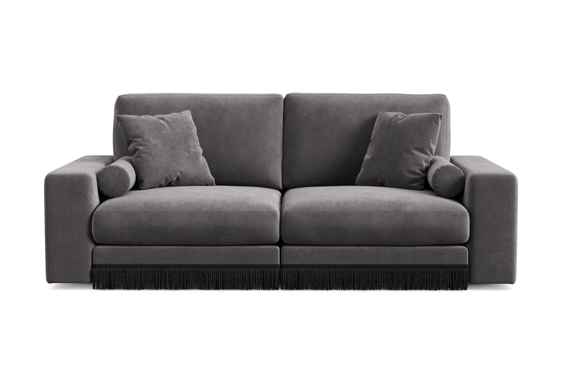 Arken Lyx 3-sits Djup Sammetssoffa - M&ouml;rkgr&aring;
