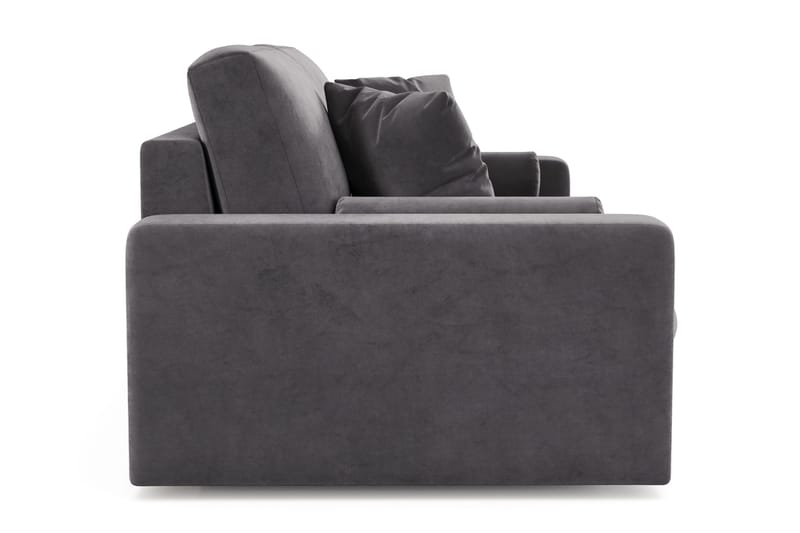 Arken Lyx 3-sits Djup Sammetssoffa - Mörkgrå - Möbler - Vardagsrum - Soffor - Sammetssoffor