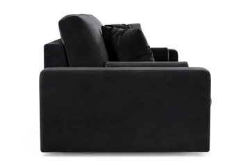 Arken Lyx 3-sits Djup Sammetssoffa - Svart - Möbler - Vardagsrum - Soffor - Sammetssoffor