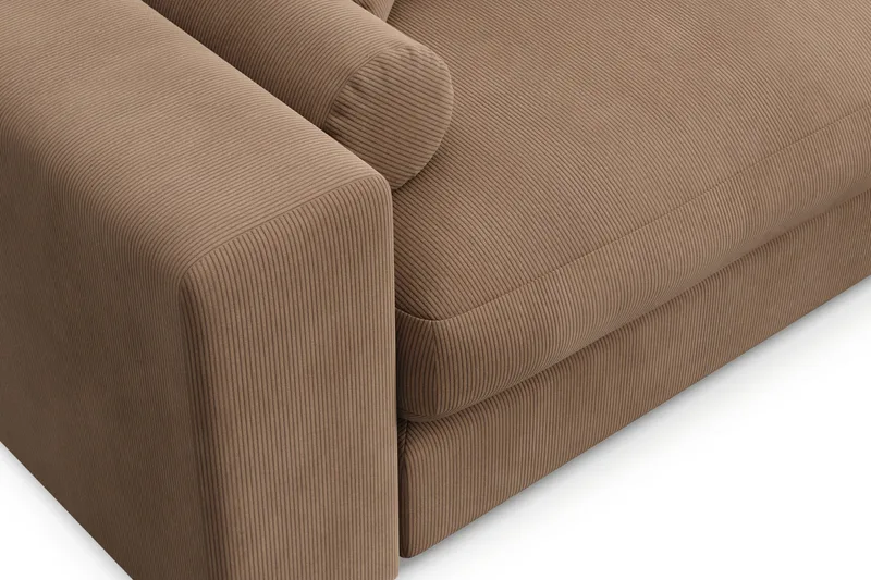 Arken Lyx 3-sits Djup Soffa i Manchester - Brun - Möbler - Vardagsrum - Soffor - 3-sits soffor