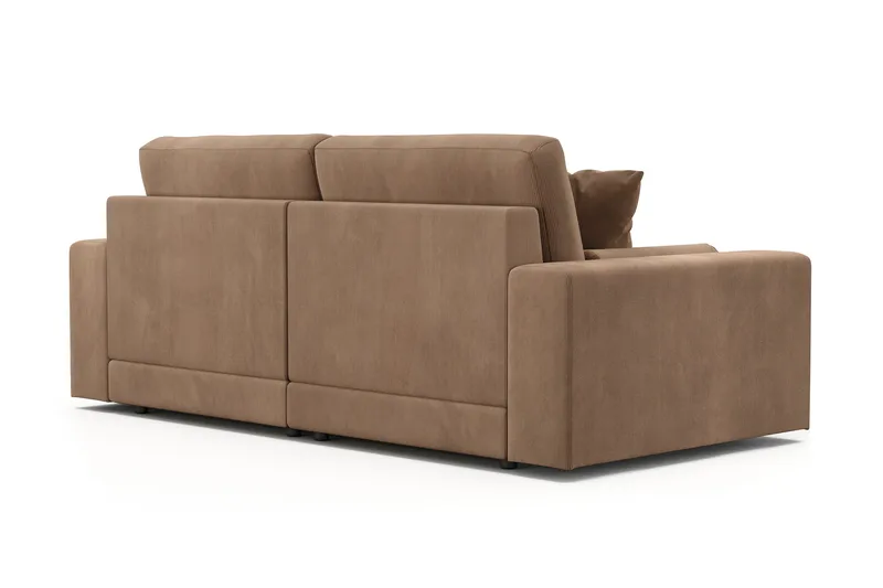 Arken Lyx 3-sits Djup Soffa i Manchester - Brun - Möbler - Vardagsrum - Soffor - 3-sits soffor