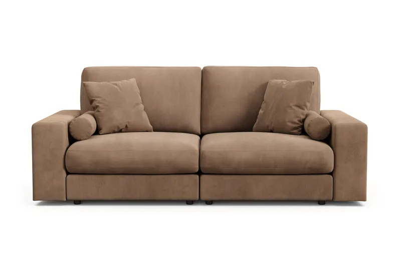 Arken Lyx 3-sits Djup Soffa i Manchester - Brun - Möbler - Vardagsrum - Soffor - 3-sits soffor