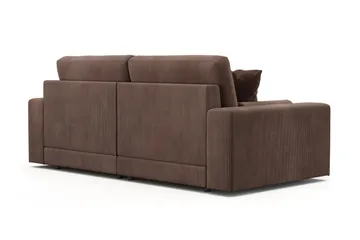 Arken Lyx 3-sits Djup Soffa i Manchester - Brun - Möbler - Vardagsrum - Soffor - 3-sits soffor