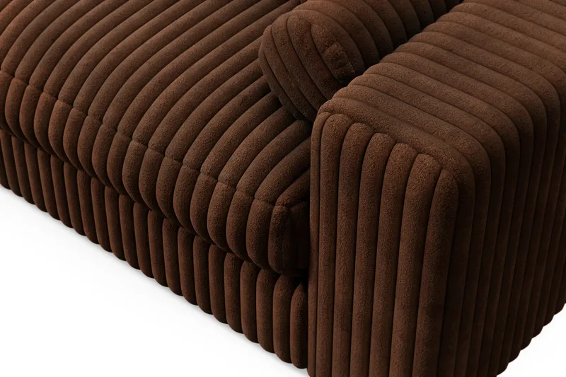 Arken Lyx 3-sits Djup Soffa i Manchester - Mörkbrun - Möbler - Vardagsrum - Soffor - 3-sits soffor