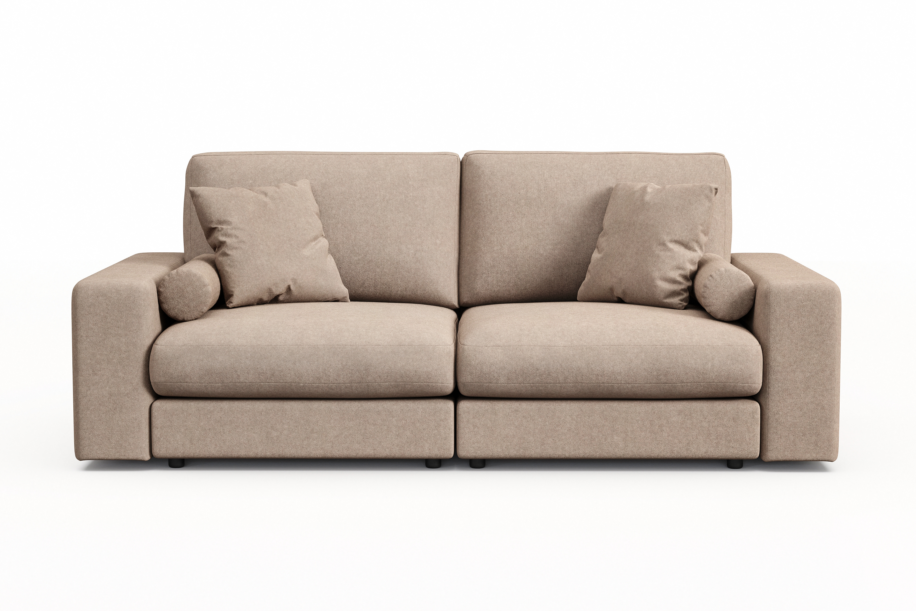 arken lyx 3-sits djup soffa i tyg - beige