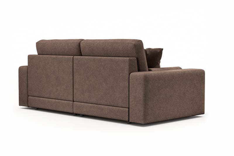 Arken Lyx 3-sits Djup Soffa i Tyg - Brun - Möbler - Vardagsrum - Soffor - 3-sits soffor