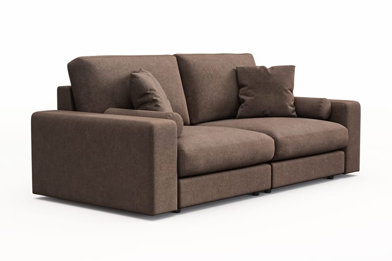 Arken Lyx 3-sits Djup Soffa i Tyg - Brun - Möbler - Vardagsrum - Soffor - 3-sits soffor