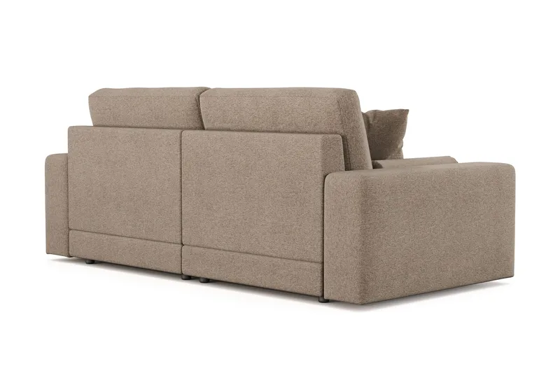 Arken Lyx 3-sits Djup Soffa i Tyg - Brun - Möbler - Vardagsrum - Soffor - 3-sits soffor