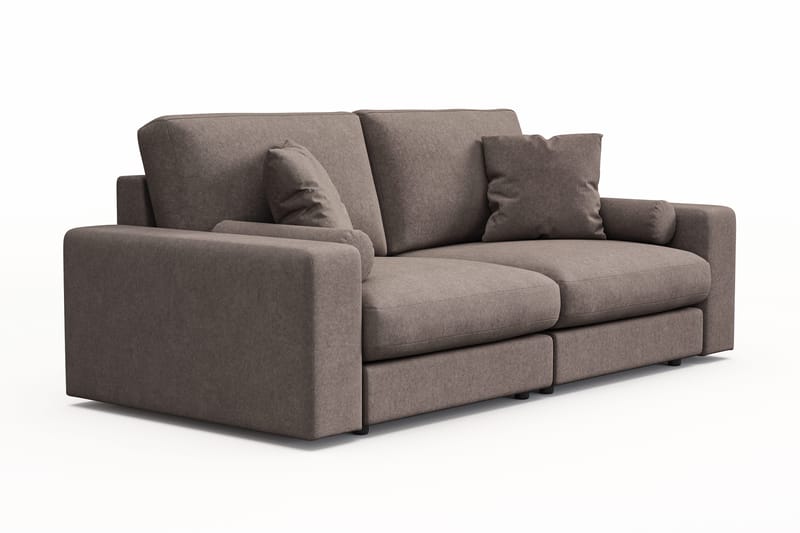 Arken Lyx 3-sits Djup Soffa i Tyg - Brun - Möbler - Vardagsrum - Soffor - 3-sits soffor
